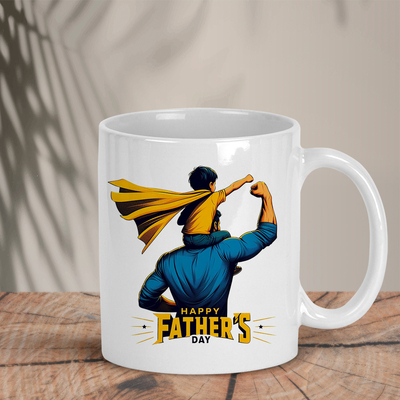 Λευκή κούπα | Happy Father's Day Hero