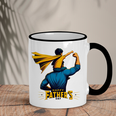 Δίχρωμη Κούπα | Happy Father's Day Hero