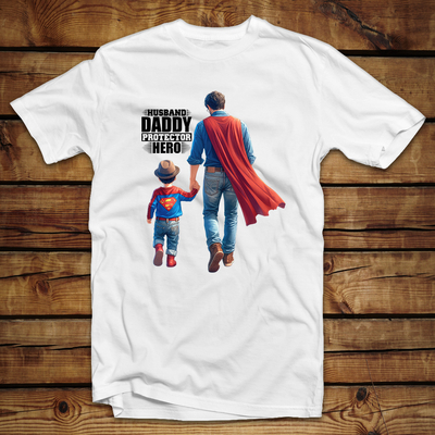 Μπλουζάκι unisex | Husband Daddy Hero