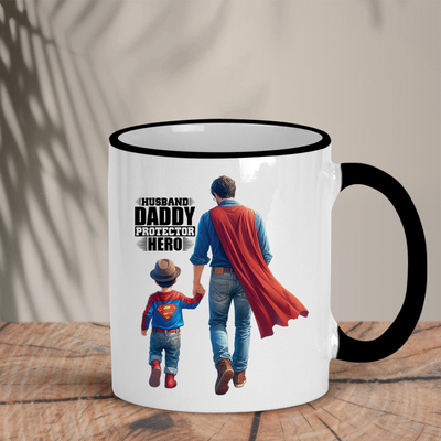 Δίχρωμη Κούπα | Husband Daddy Hero