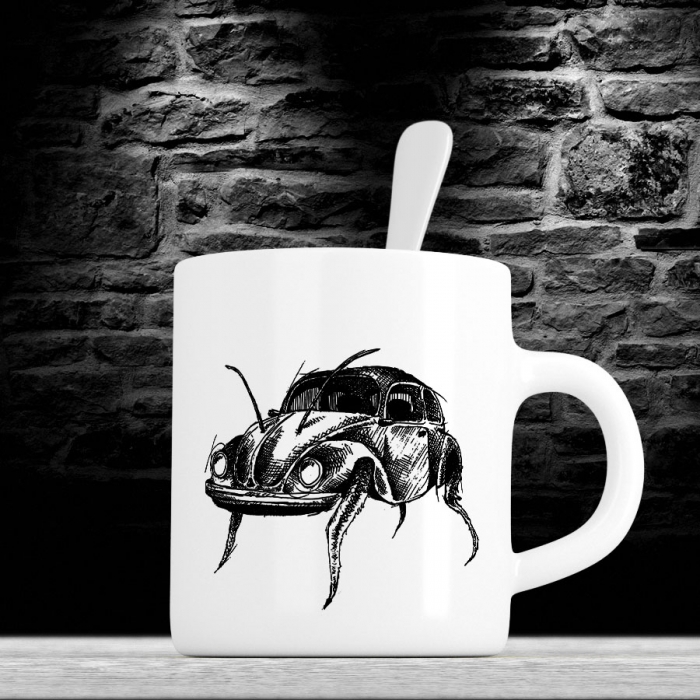 Λευκή Κούπα  11oz/ 330ml| Beetle