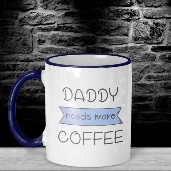 Mug Color Handle Family Designs-Dad-006