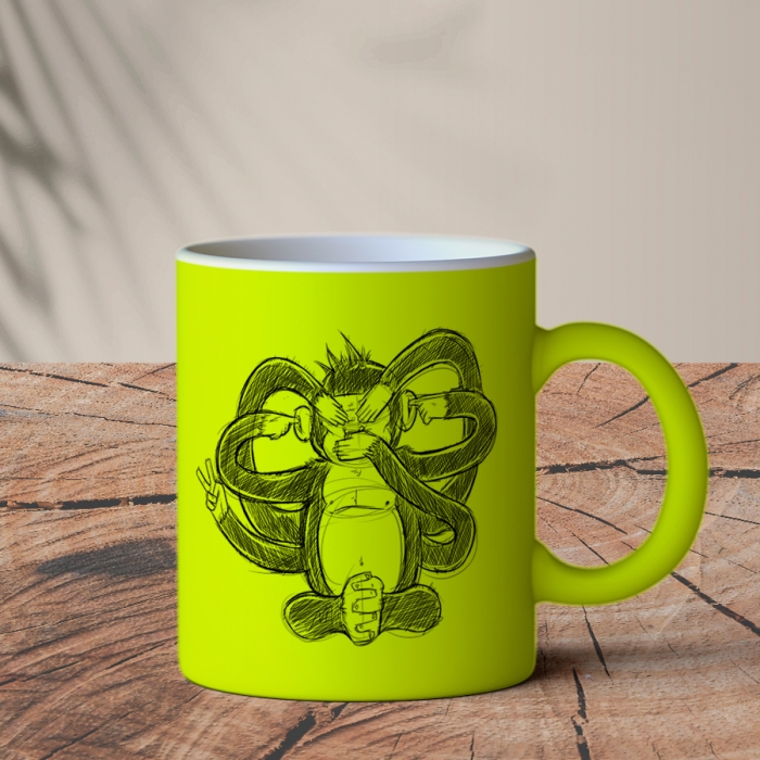 Φωσφοριζέ  Κούπα 11oz/330ml | Three Monkeys