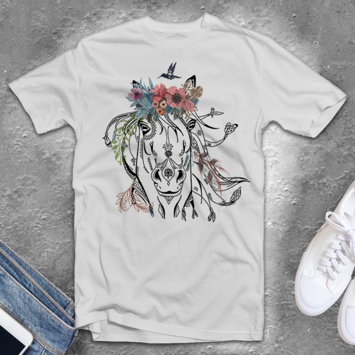 Unisex T-shirt | Flower Horse