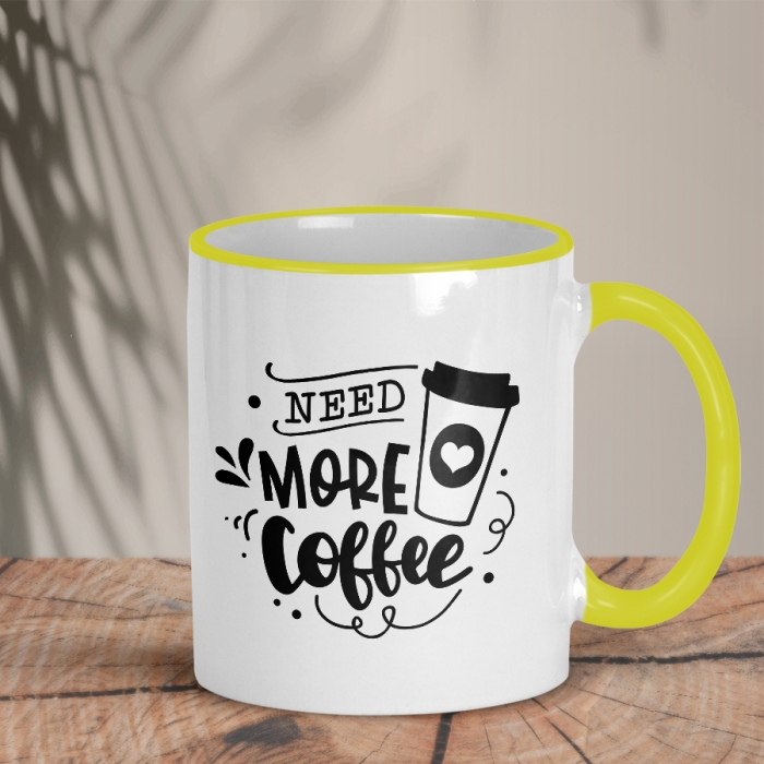 Δίχρωμη Κούπα | Need more Coffee