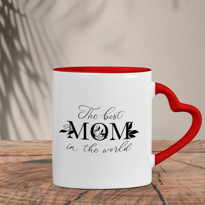 Δίχρωμη Κούπα Καρδιά | The best Mom in the World