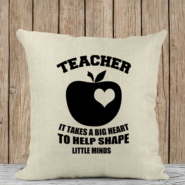 Μαξιλάρι Λινό | It takes a big heart to help shape little minds