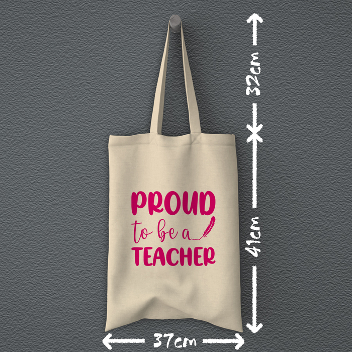Οικολογική Υφασμάτινη Τσάντα | Proud to be a teacher