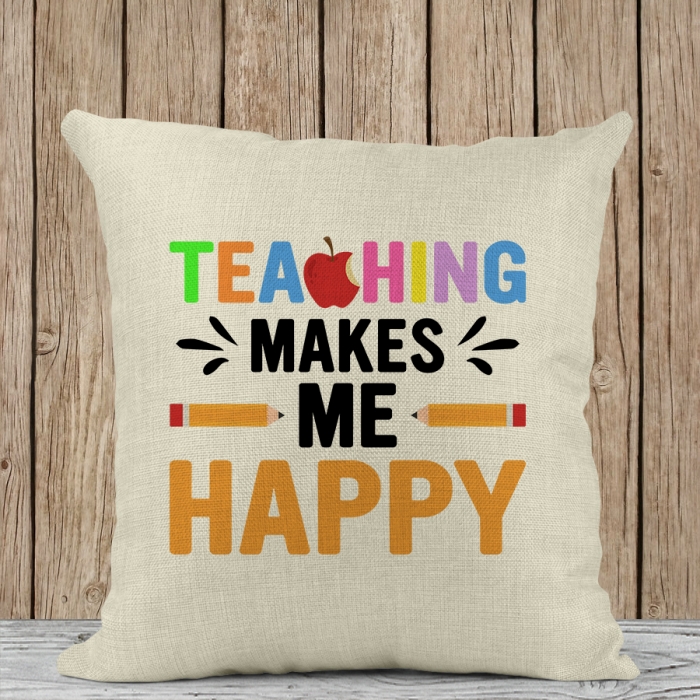 Διακοσμητικό Μαξιλάρι | Teaching makes me happy