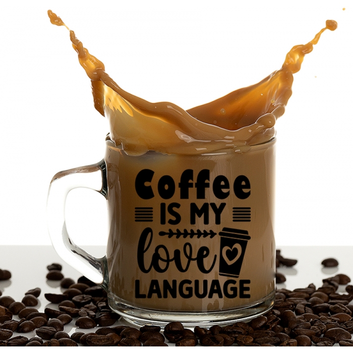Γυάλινη Κούπα | Coffee is my love language