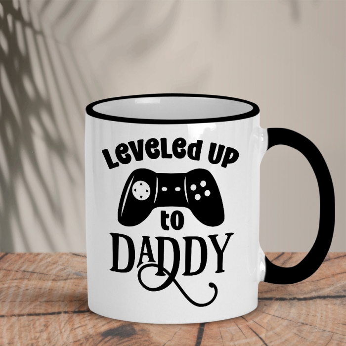 Δίχρωμη Κούπα | Leveled up to Daddy