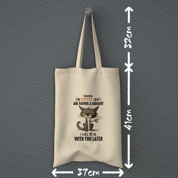 Totebag |  My coffee and I are having a moment I will deal with you later