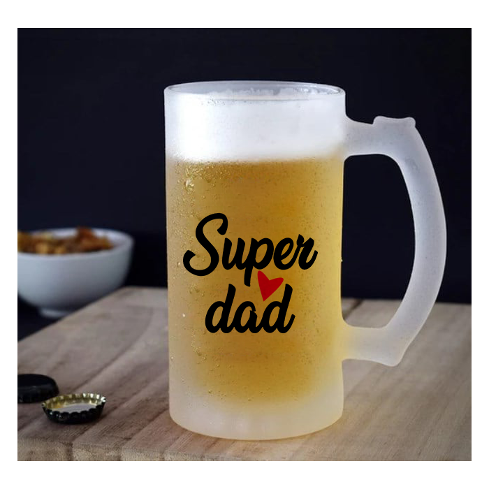 Ποτήρι μπίρας | Super dad heart