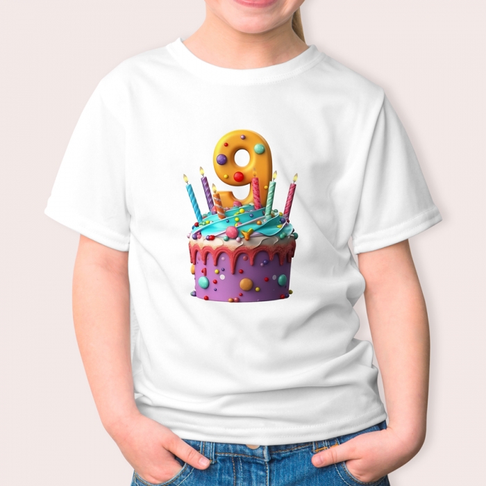 Παιδικό Μπλουζάκι | Happy Birthday 9 years
