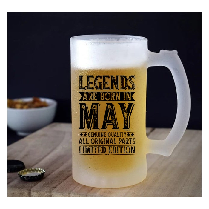 Ποτήρι μπίρας | Legends are born in May