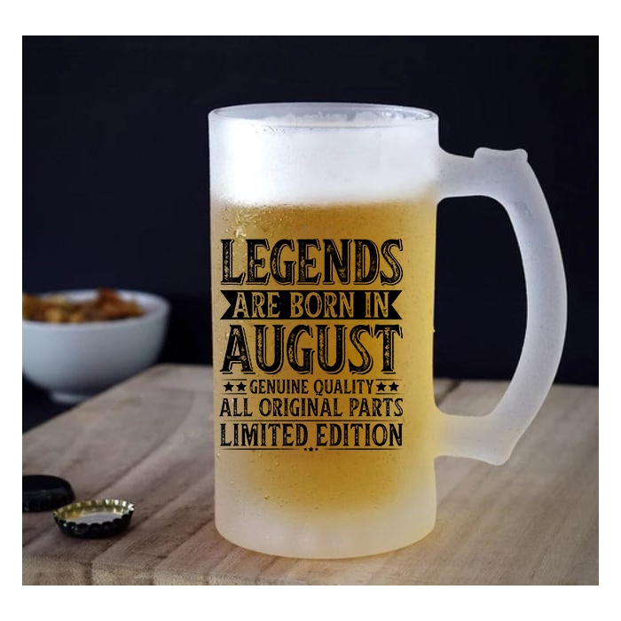 Ποτήρι μπίρας | Legends are born in August