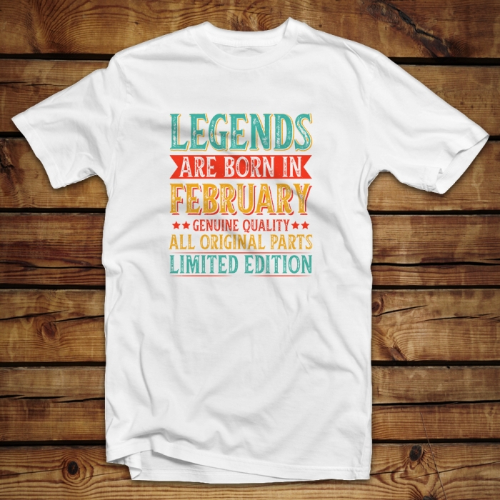 Unisex Classic T-shirt  |  Legends are born in February