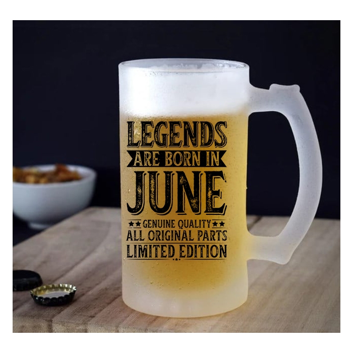 Ποτήρι μπίρας | Legends are born in June