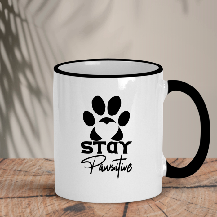 Δίχρωμη Κούπα | Stay Pawsitive