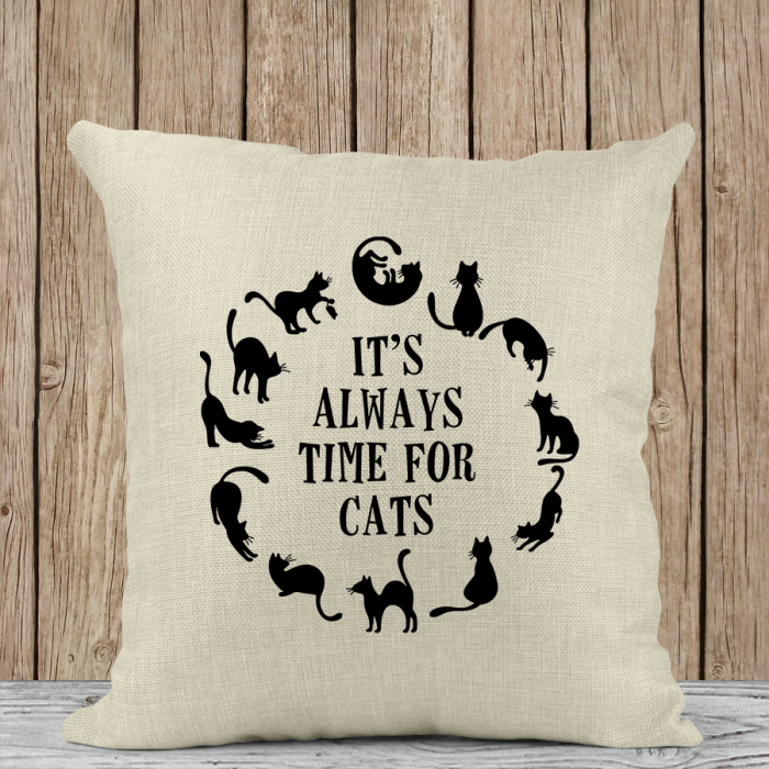 Μαξιλάρι Λινό | It's always time for cats