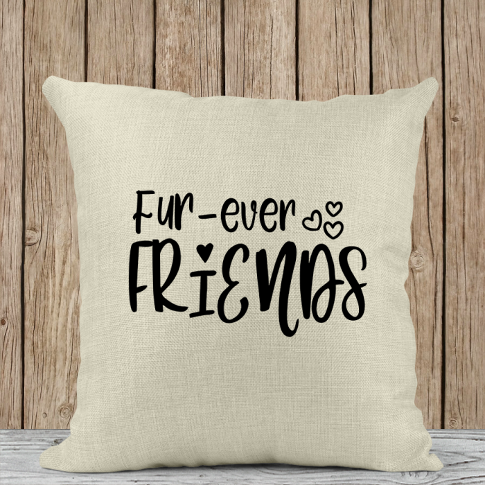 Μαξιλάρι Λινό | Fur-ever friends