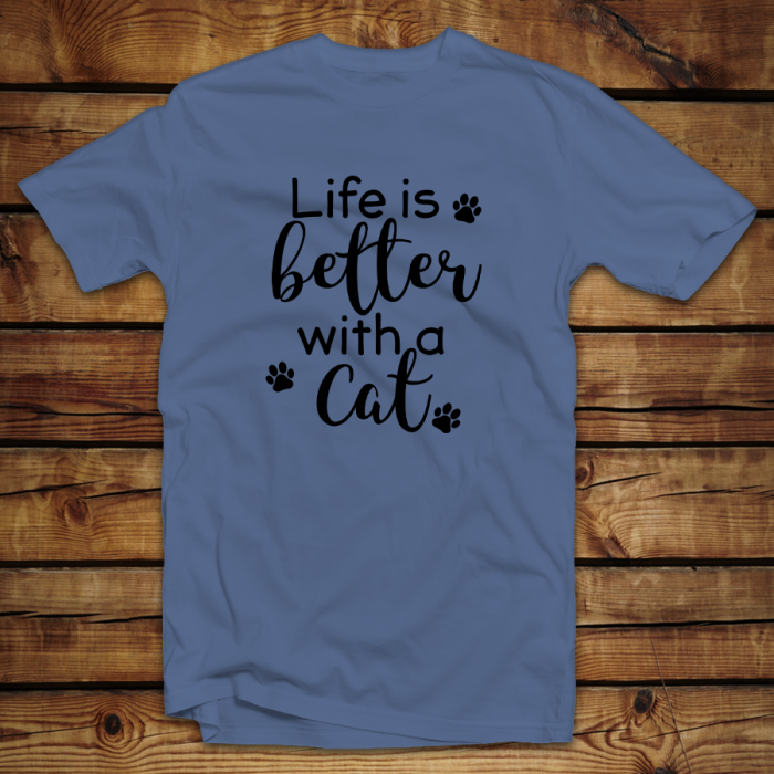 Unisex μπλουζάκι | Life is better with a cat