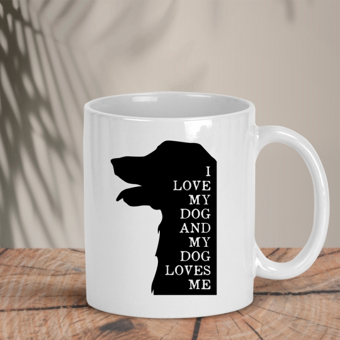 Λευκή Κούπα | My dog loves me