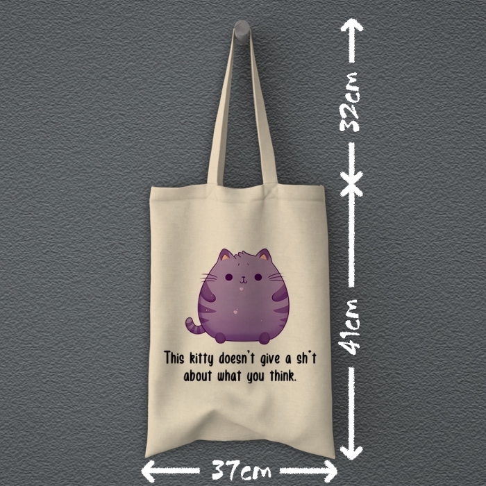 Totebag | This kitty doesn't give a sh't