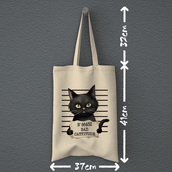 Οικολογική Υφασμάτινη Τσάντα | Bad cattitude
