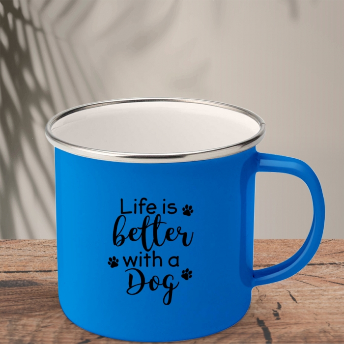 Εμαγιέ Κούπα | Life is better with a dog