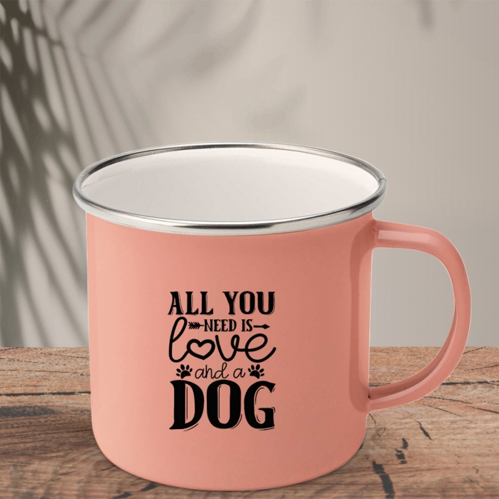 Εμαγιέ Κούπα | All you need is love and a dog