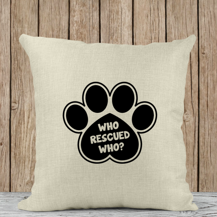 Μαξιλάρι Λινό | Who rescued who ?