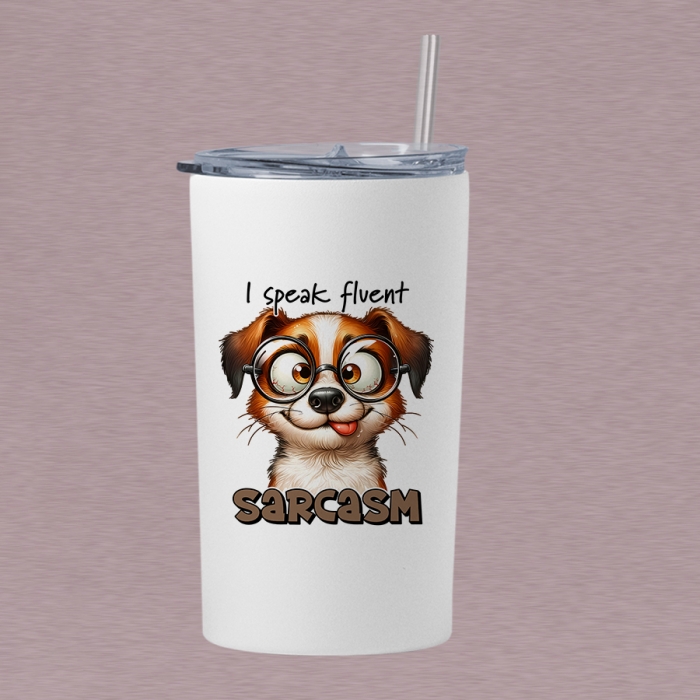 Τumbler θερμός 360ml | I speak fluent sarcasm