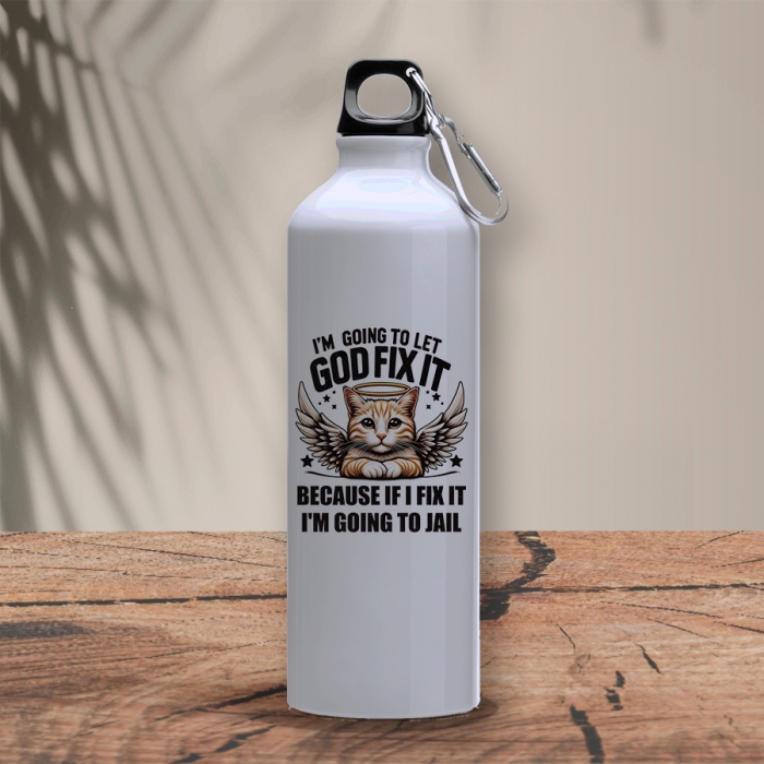 Μεταλλικό μπουκάλι 800 ml | I'm going to let God fix it 2