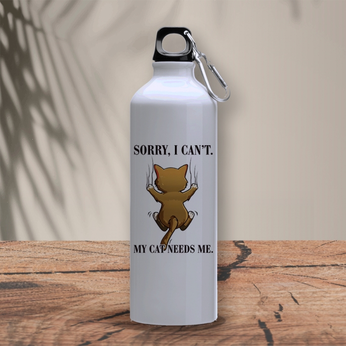 Μεταλλικό μπουκάλι 800 ml | My cat needs me