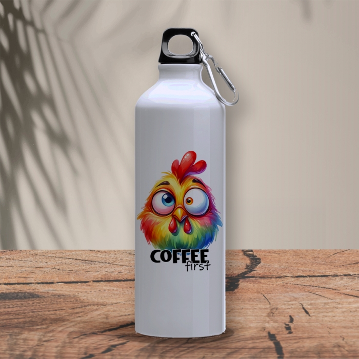 Μεταλλικό μπουκάλι θερμό 800 ml | Coffee first