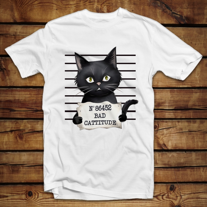Μπλουζάκι Unisex | Bad cattitude