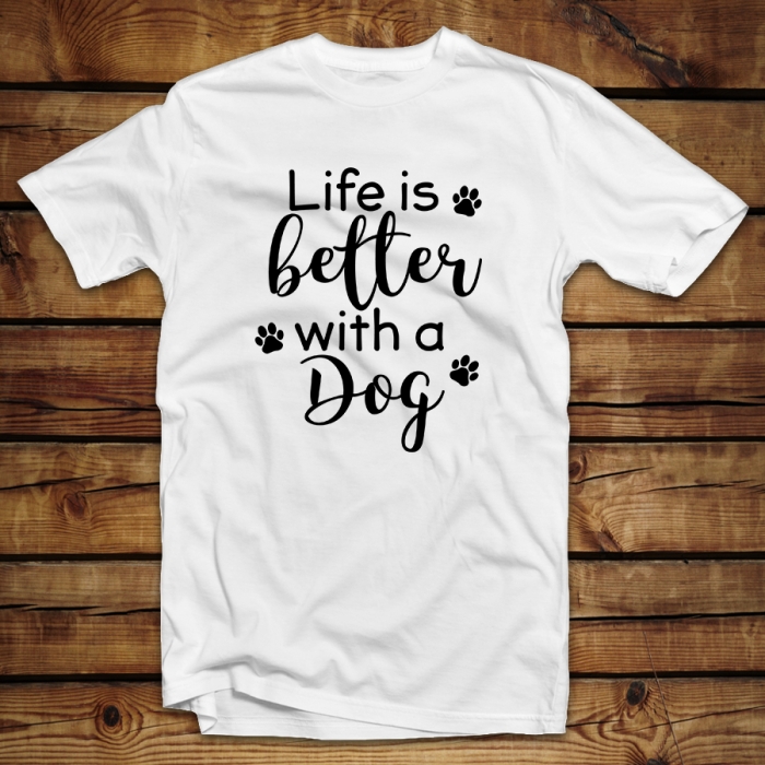 Unisex μπλουζάκι | Life is better with a dog