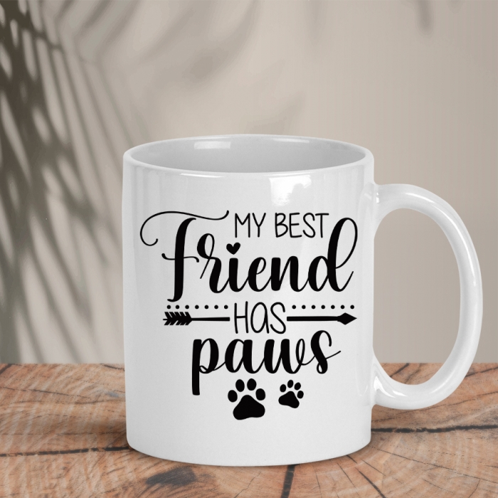 Λευκή Κούπα | My best friend has paws