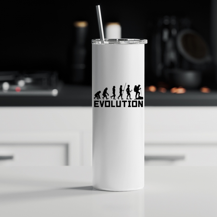 Ποτήρι θερμός μεταλλικό με καλαμάκι | Evolution
