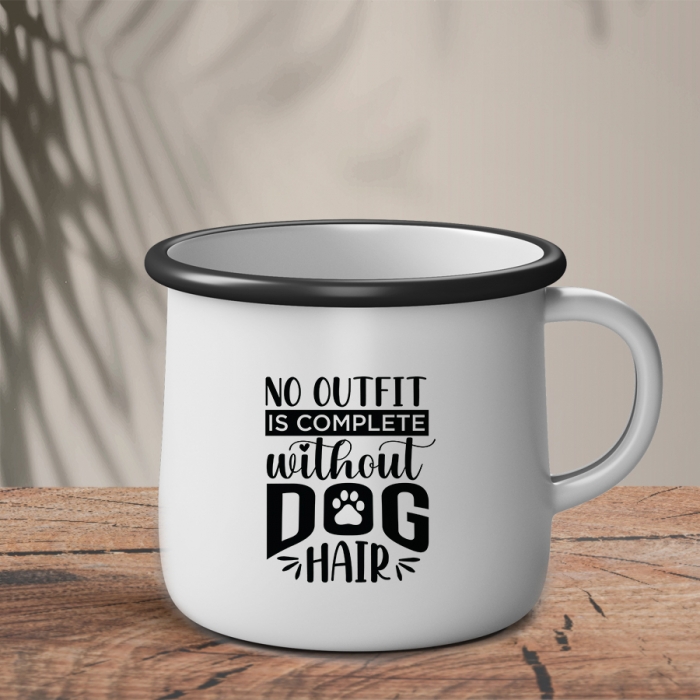 Εμαγιέ Κούπα | No outfit is complete without dog hair