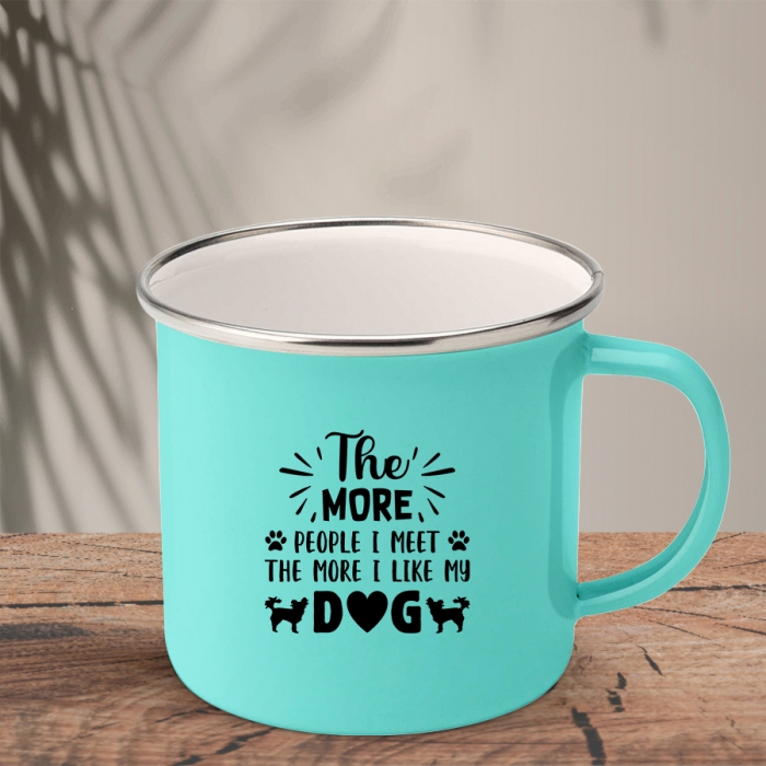 Εμαγιέ Κούπα | The more people I meet the more I like my dog