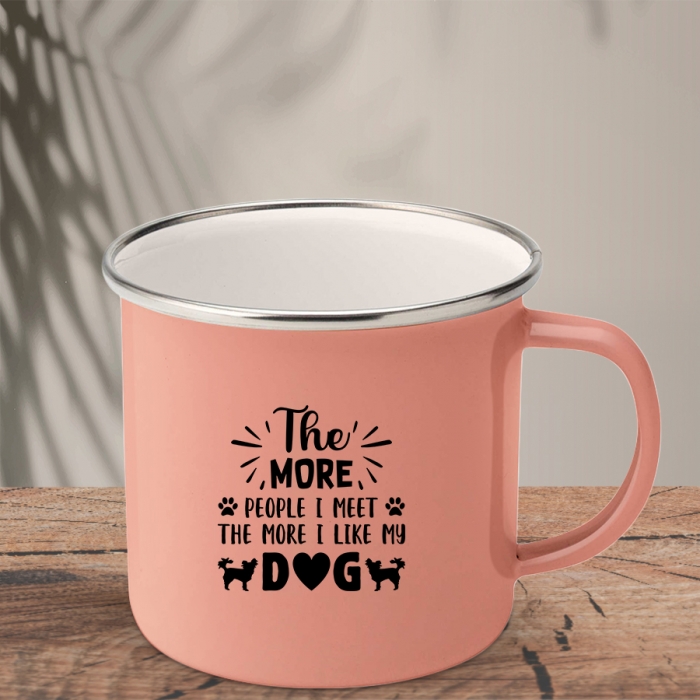 Εμαγιέ Κούπα | The more people I meet the more I like my dog