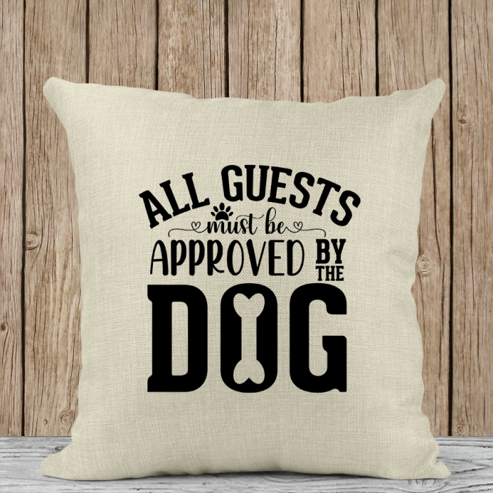 Μαξιλάρι Λινό | All guests must be approved by the dog