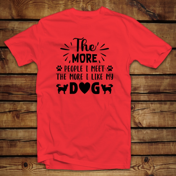 Unisex μπλουζάκι | The more people I meet the more I like my dog