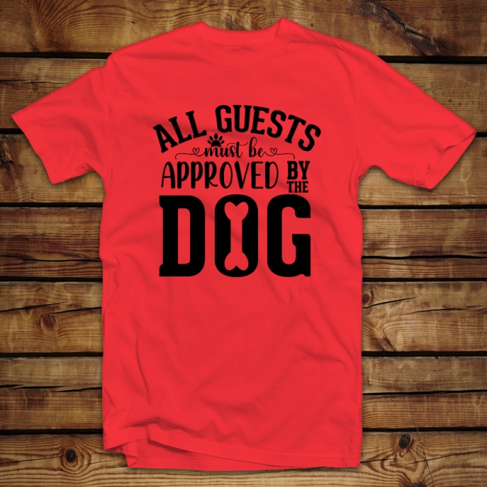 Unisex μπλουζάκι | All guests must be approved by the dog