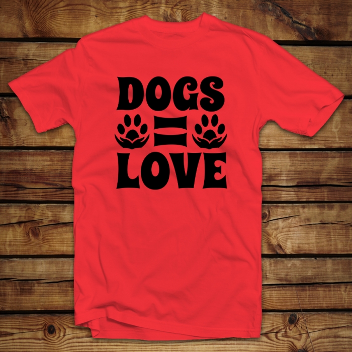 Unisex μπλουζάκι | Dogs = Love