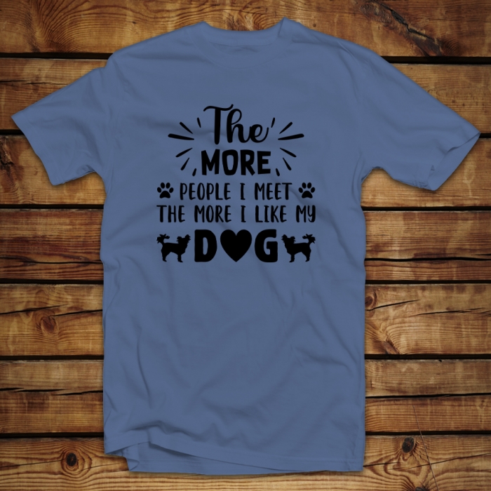 Unisex μπλουζάκι | The more people I meet the more I like my dog