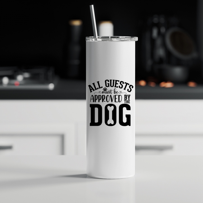 Ποτήρι θερμός μεταλλικό με καλαμάκι | All guests must be approved by the dog
