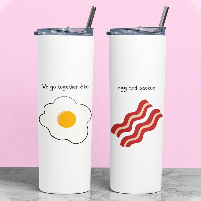 Σετ Tumbler θερμός για Ζευγάρια | Egg & Bacon